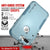 Punkcase for iPhone 8+ Plus Belt Clip Multilayer Holster Case [Patron Series] [Mint] (Color in image: Black)