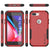 Punkcase for iPhone 8+ Plus Belt Clip Multilayer Holster Case [Patron Series] [Red-Black] (Color in image: Mint)