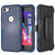 Punkcase for iPhone SE Belt Clip Multilayer Holster Case [Patron Series] [Navy] (Color in image: Navy)