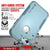 Punkcase for iPhone SE Belt Clip Multilayer Holster Case [Patron Series] [Mint] (Color in image: Black)