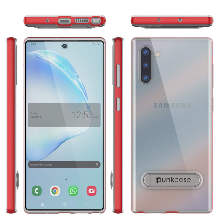 Galaxy Note 10 Lucid 3.0 PunkCase Armor Cover w/Integrated Kickstand and Screen Protector [Red] (Color in image: Teal)