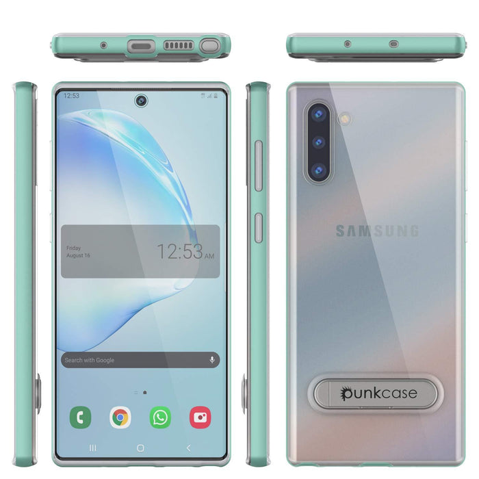 Galaxy Note 10 Lucid 3.0 PunkCase Armor Cover w/Integrated Kickstand and Screen Protector [Teal] (Color in image: Blue)
