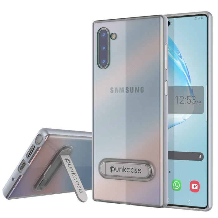 Galaxy Note 10 Lucid 3.0 PunkCase Armor Cover w/Integrated Kickstand and Screen Protector [Silver] (Color in image: Silver)