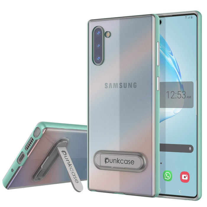 Galaxy Note 10 Lucid 3.0 PunkCase Armor Cover w/Integrated Kickstand and Screen Protector [Teal] (Color in image: Teal)