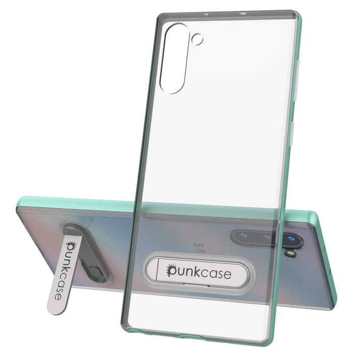 Galaxy Note 10 Lucid 3.0 PunkCase Armor Cover w/Integrated Kickstand and Screen Protector [Teal] (Color in image: Gold)