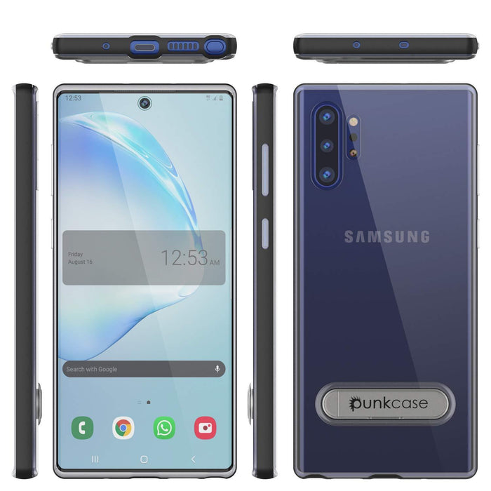 Galaxy Note 10+ Plus Lucid 3.0 PunkCase Armor Cover w/Integrated Kickstand and Screen Protector [Black] (Color in image: Teal)