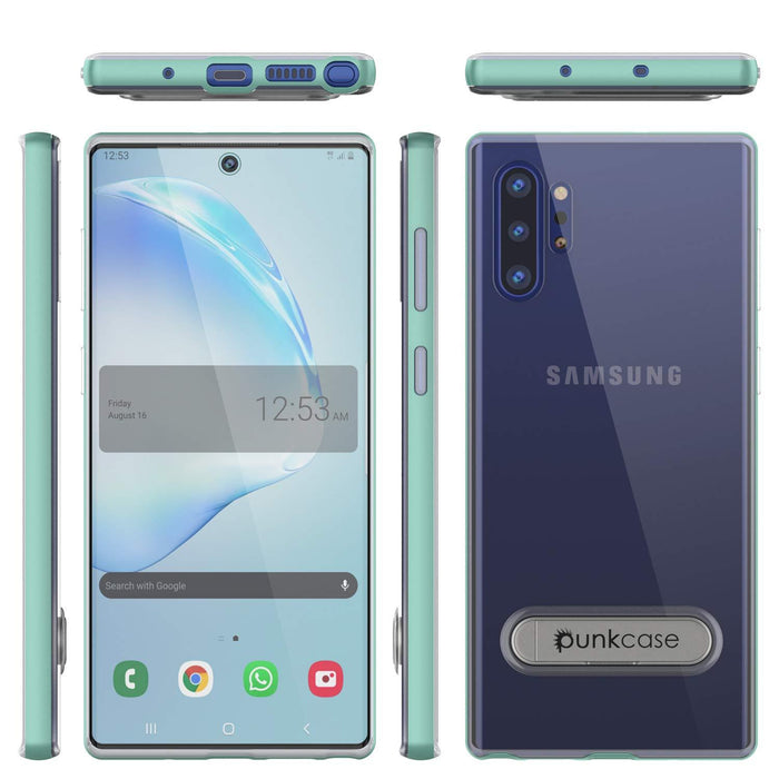 Galaxy Note 10+ Plus Lucid 3.0 PunkCase Armor Cover w/Integrated Kickstand and Screen Protector [Teal] (Color in image: Blue)