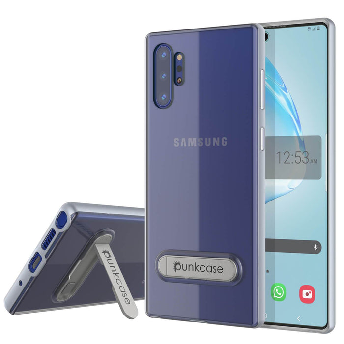Galaxy Note 10+ Plus Lucid 3.0 PunkCase Armor Cover w/Integrated Kickstand and Screen Protector [Silver] (Color in image: Silver)