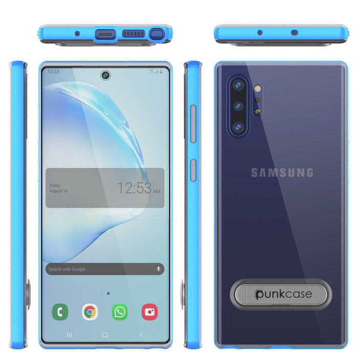 Galaxy Note 10+ Plus Lucid 3.0 PunkCase Armor Cover w/Integrated Kickstand and Screen Protector [Blue] (Color in image: Teal)