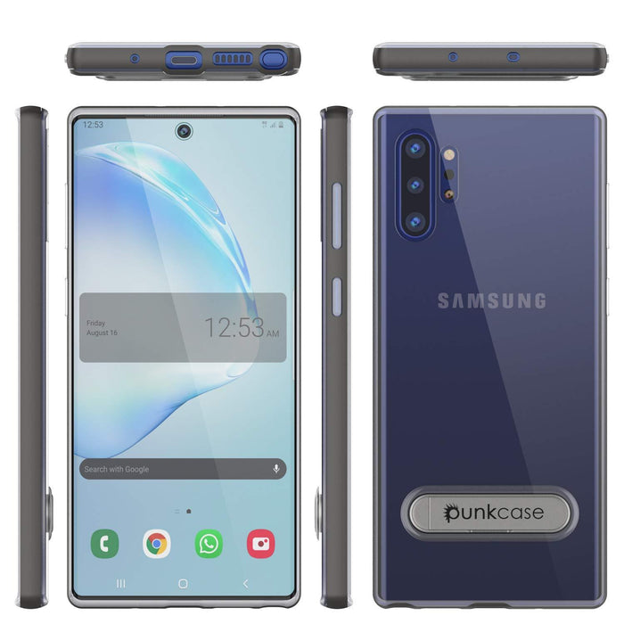 Galaxy Note 10+ Plus Lucid 3.0 PunkCase Armor Cover w/Integrated Kickstand and Screen Protector [Grey] (Color in image: Blue)