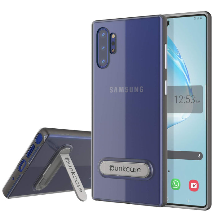Galaxy Note 10+ Plus Lucid 3.0 PunkCase Armor Cover w/Integrated Kickstand and Screen Protector [Grey] (Color in image: Grey)