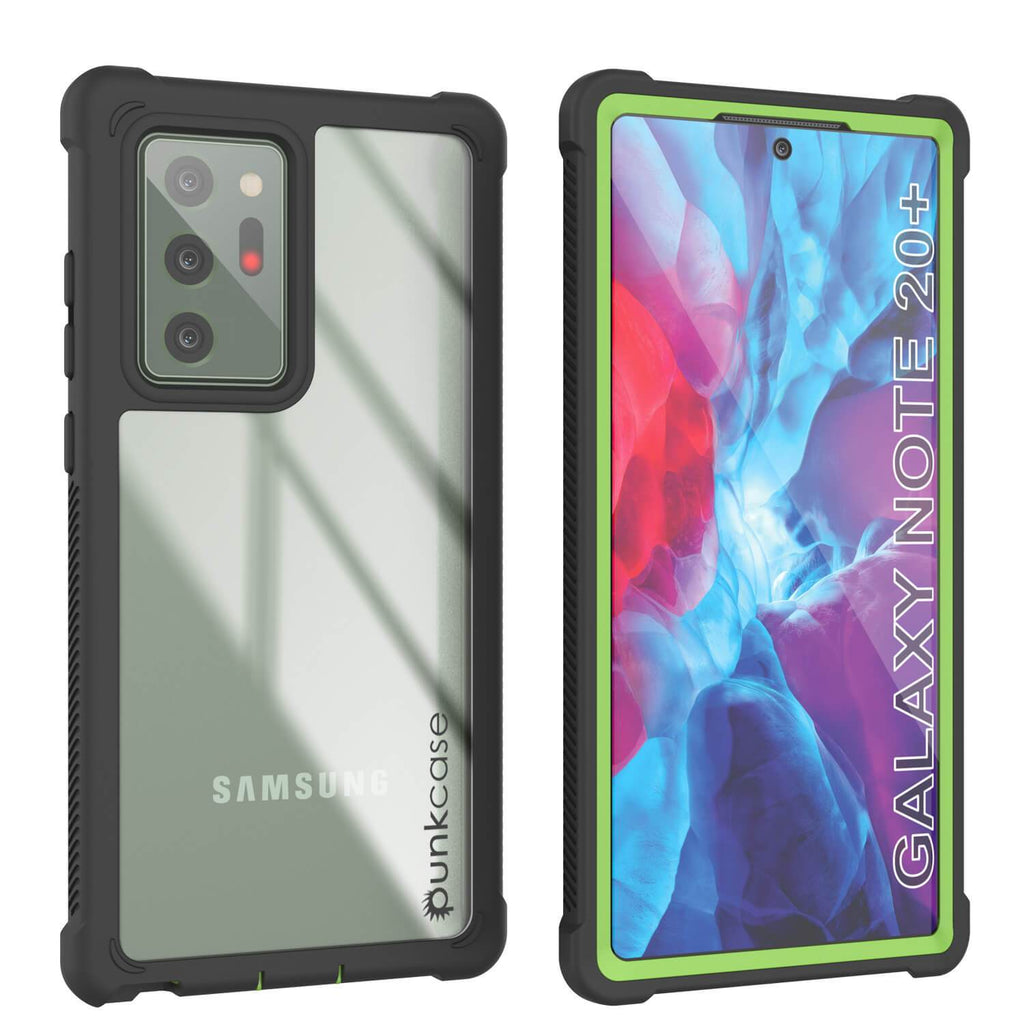 Punkcase Galaxy Note 20 Ultra Case, [Spartan Series] Light Green Rugged Heavy Duty Cover W/Built in Screen Protector (Color in image: Light Green)