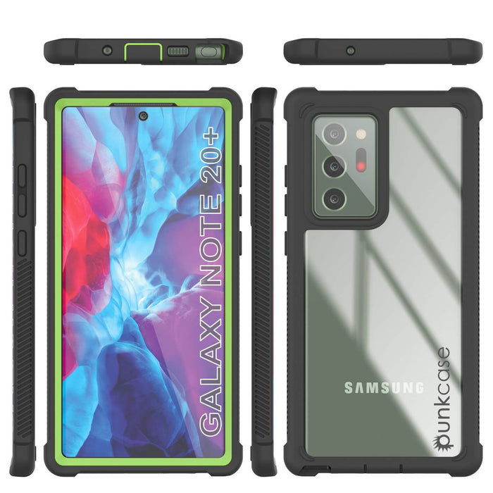 Punkcase Galaxy Note 20 Ultra Case, [Spartan Series] Light Green Rugged Heavy Duty Cover W/Built in Screen Protector (Color in image: Red)