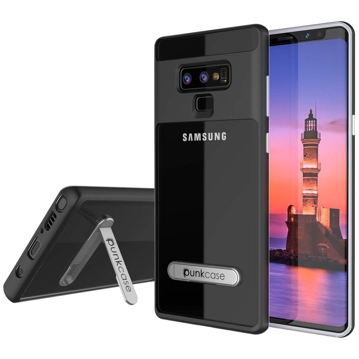 Galaxy Note 9 Lucid 3.0 PunkCase Armor Cover w/Integrated Kickstand and Screen Protector [Black] (Color in image: Black)