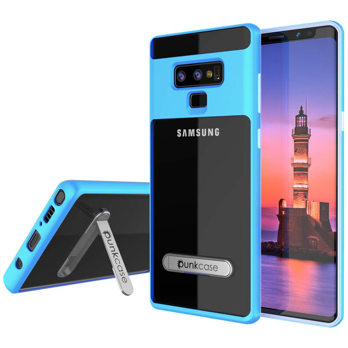 Galaxy Note 9 Lucid 3.0 PunkCase Armor Cover w/Integrated Kickstand and Screen Protector [Blue] (Color in image: Blue)
