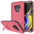 PunkCase Galaxy Note 9 Waterproof Case, [KickStud Series] Armor Cover [Pink] (Color in image: Pink)