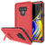 PunkCase Galaxy Note 9 Waterproof Case, [KickStud Series] Armor Cover [Red] (Color in image: Red)