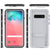 Galaxy S10 Waterproof Case, Punkcase [KickStud Series] Armor Cover [White] (Color in image: Light Green)