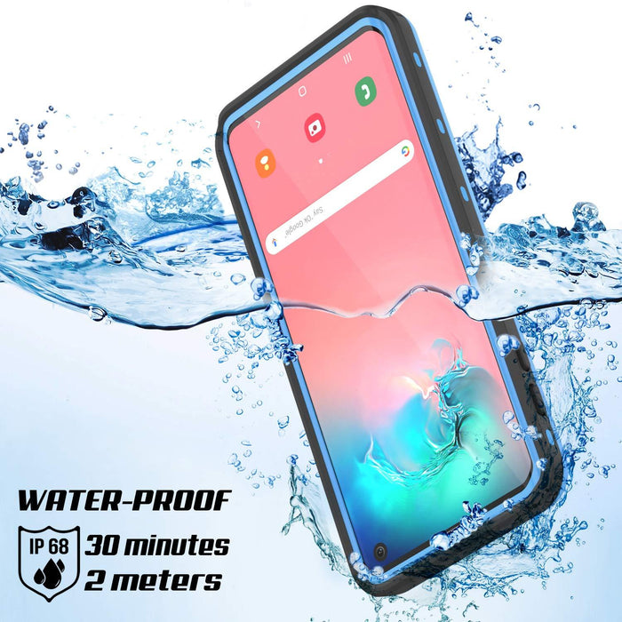 Galaxy S10 Waterproof Case, Punkcase [KickStud Series] Armor Cover [Light Blue] (Color in image: Light Green)