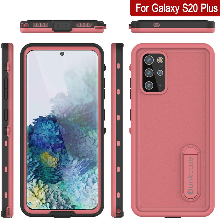 Galaxy S20+ Plus Waterproof Case, Punkcase [KickStud Series] Armor Cover [Pink] (Color in image: Purple)