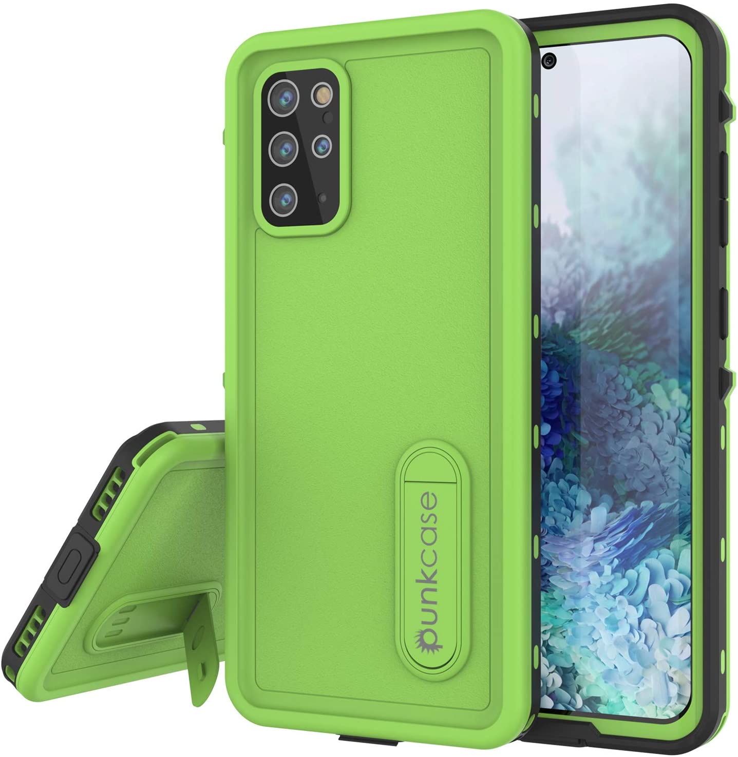 Galaxy S20+ Plus Waterproof Case, Punkcase [KickStud Series] Armor Cover [Light Green] (Color in image: Light Green)