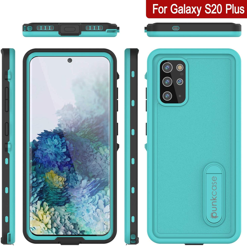 Galaxy S20+ Plus Waterproof Case, Punkcase [KickStud Series] Armor Cover [Teal] (Color in image: Purple)