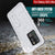 Galaxy S20 Ultra Waterproof Case, Punkcase [KickStud Series] Armor Cover [White] (Color in image: Black)
