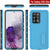 Galaxy S20 Ultra Waterproof Case, Punkcase [KickStud Series] Armor Cover [Light Blue] (Color in image: Purple)