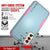 Punkcase for Galaxy S21 5G Belt Clip Multilayer Holster Case [Patron Series] [Mint-Pink] (Color in image: Mint)