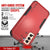 Punkcase for Galaxy S21 5G Belt Clip Multilayer Holster Case [Patron Series] [Red-Black] (Color in image: Pink)