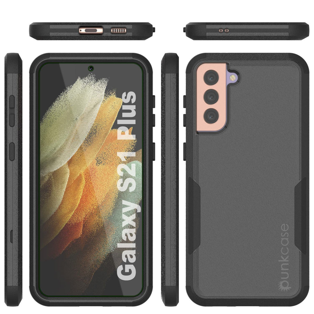 Punkcase for Galaxy S21+ Plus 5G Belt Clip Multilayer Holster Case [Patron Series] [Black] (Color in image: Mint-Pink)