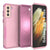 Punkcase for Galaxy S21+ Plus 5G Belt Clip Multilayer Holster Case [Patron Series] [Pink] 