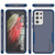 Punkcase for Galaxy S21 Ultra 5G Belt Clip Multilayer Holster Case [Patron Series] [Navy] (Color in image: Mint-Pink)