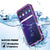 Galaxy S9 Waterproof Case, Punkcase [KickStud Series] Armor Cover [PURPLE] (Color in image: White)