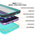 Galaxy S9 Waterproof Case, Punkcase [KickStud Series] Armor Cover [TEAL] (Color in image: Black)