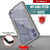 Punkcase iPhone 12 ravenger Case Protective Military Grade Multilayer Cover [Grey] (Color in image: Black)