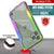 Punkcase iPhone 12 Pro ravenger Case Protective Military Grade Multilayer Cover [Rainbow] (Color in image: Grey)