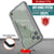 Punkcase iPhone 12 Pro ravenger Case Protective Military Grade Multilayer Cover [Grey] (Color in image: Black)