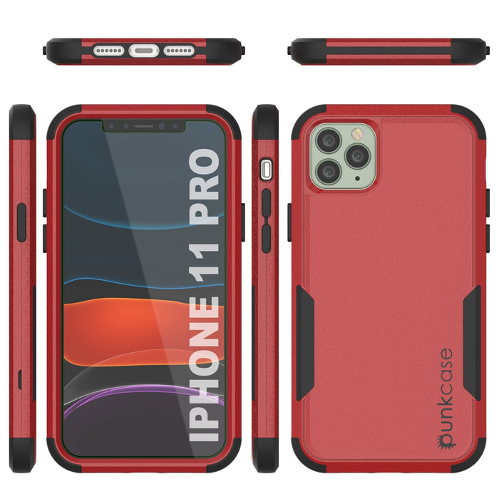 Punkcase for iPhone 11 Pro Belt Clip Multilayer Holster Case [Patron Series] [Red-Black] (Color in image: Mint)