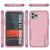 Punkcase for iPhone 11 Pro Belt Clip Multilayer Holster Case [Patron Series] [Pink] (Color in image: Black)