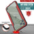 Punkcase iPhone 12 Pro Max ravenger Case Protective Military Grade Multilayer Cover [Red] (Color in image: Grey)