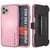 Punkcase for iPhone 11 Pro Max Belt Clip Multilayer Holster Case [Patron Series] [Pink] (Color in image: Pink)