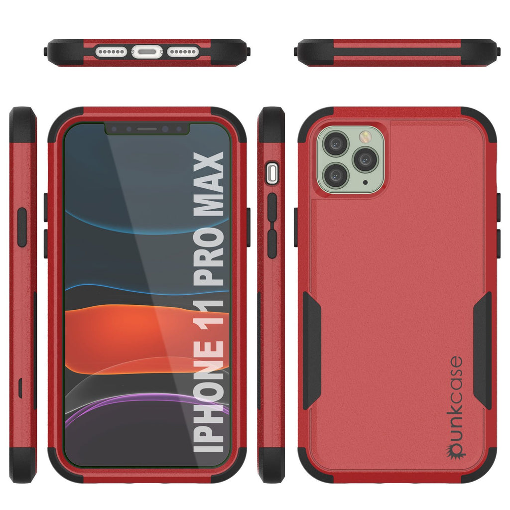 Punkcase for iPhone 11 Pro Max Belt Clip Multilayer Holster Case [Patron Series] [Red-Black] (Color in image: Mint)