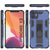 Punkcase iPhone 12 Case [ArmorShield Series] Military Style Protective Dual Layer Case Navy-Blue 