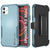 Punkcase for iPhone 12 Mini Belt Clip Multilayer Holster Case [Patron Series] [Mint] (Color in image: Mint)