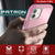 Punkcase for iPhone 12 Mini Belt Clip Multilayer Holster Case [Patron Series] [Pink] (Color in image: Red-Black)