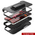 Punkcase for iPhone 12 Mini Belt Clip Multilayer Holster Case [Patron Series] [Black] 