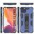 Punkcase iPhone 12 Pro Case [ArmorShield Series] Military Style Protective Dual Layer Case Navy-Blue 