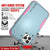 Punkcase for iPhone 12 Pro Max Belt Clip Multilayer Holster Case [Patron Series] [Mint-Pink] (Color in image: Mint)
