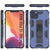 Punkcase iPhone 12 Pro Max Case [ArmorShield Series] Military Style Protective Dual Layer Case Navy-Blue 